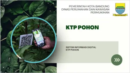 KTP Pohon Diluncurkan, Pemkot Bandung Digitalisasi Data 60 Ribu Pohon Kota KTP Pohon