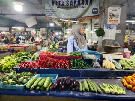Komoditas Cabai dan Bawang di Kota Bandung Meroket Tinggi. Komoditas Cabai dan sayuran di pasar Kosambi Bandung