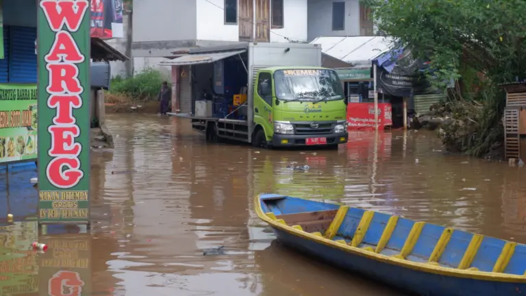 Kondisi Banjir di Baleendah Kabupaten Bandung