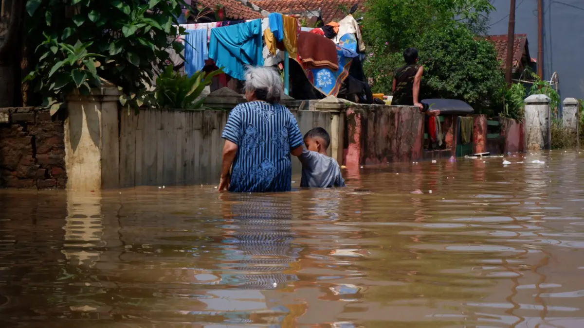 Kondisi Banjir di Baleendah Kabupaten Bandung
