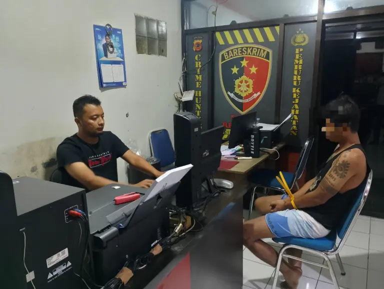 Pelaku yang ditangkap Polsek Garut Kota