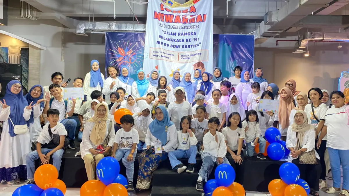 Lomba Mewarnai TK se-Kota Bandung Meriahkan Milangkala ke-141 Raden Dewi Sartika