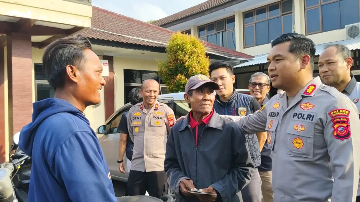 Motor Curian Kembali ke Tangan Warga, Polres Kuningan Tegaskan Tak Ada Biaya Pengambilan
