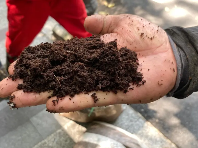 Kompos yang dihasilkan di TPS Gedebage