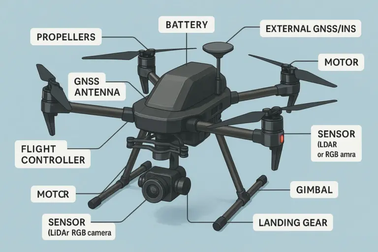 Mengenal Komponen Drone Pemetaan: Konteks Teknologi di Balik Insiden Terra Drone Indonesia (Hasil ilustrasi dengan AI)