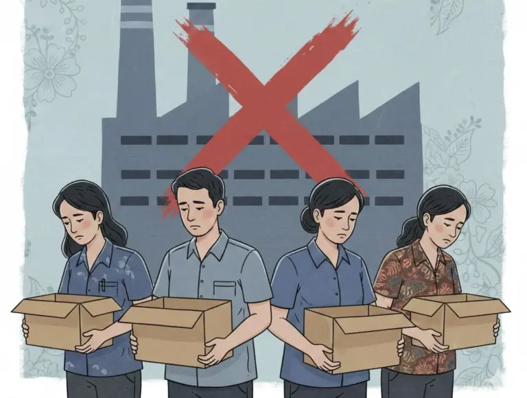 Jawa Barat Peringkat Pertama PHK Nasional, Ujian Serius bagi Kepemimpinan KDM Ilustrasi PHK di Jawa Barat