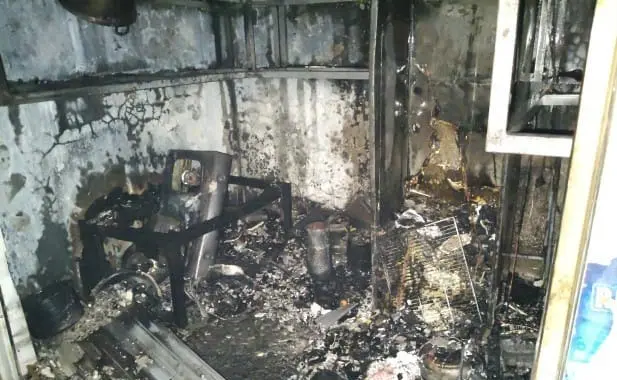 Kebakaran Kios di Pasar Wisata 