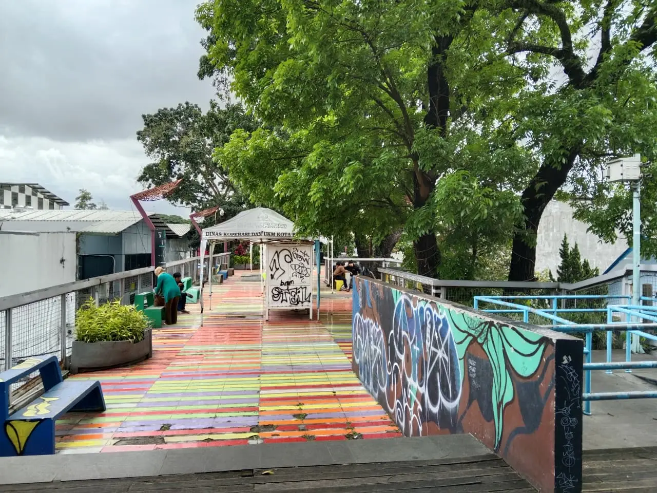 Pemerintah Kota (Pemkot) Bandung memastikan area atas Teras Cihampelas telah ditutup untuk sementara waktu.