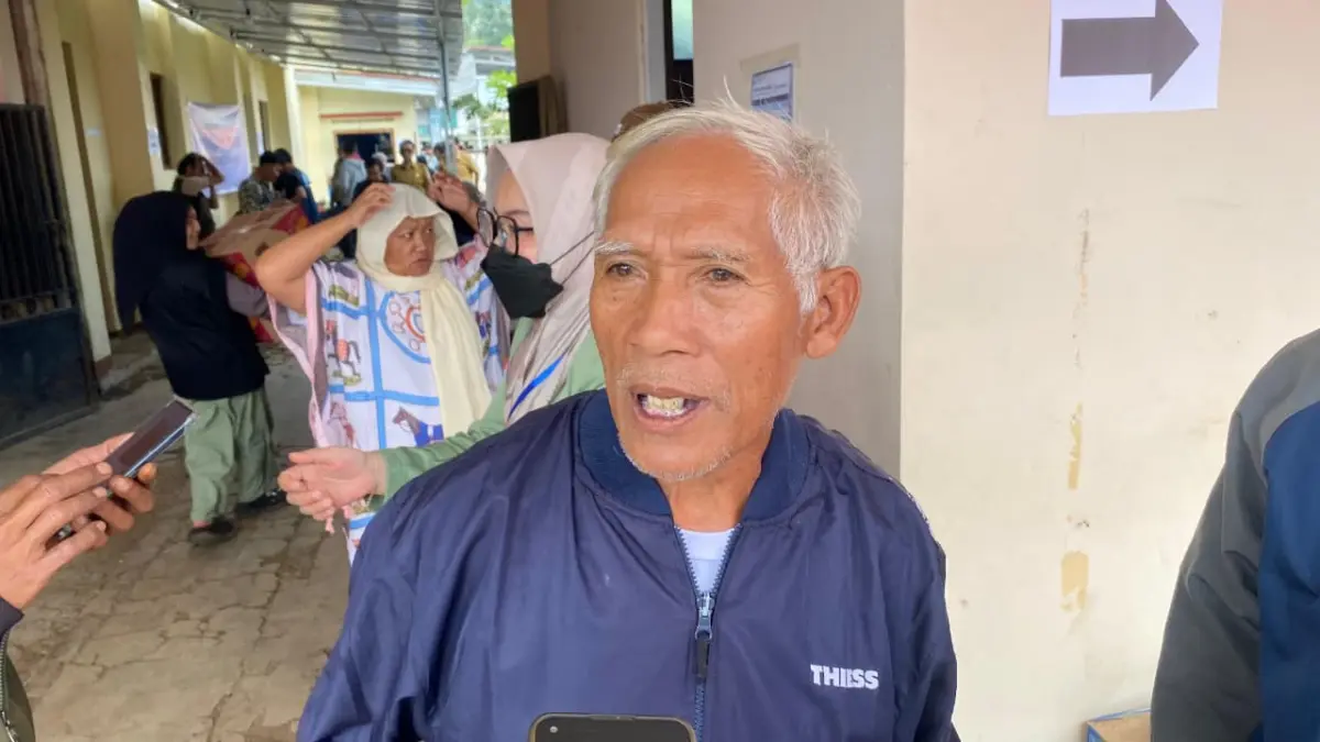 maman (73), korban selamat dari bencana tanah longsor, Cisarua, Kabupaten Bandung Barat (Muhammad Farhan Rizqi)