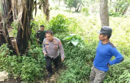 Polisi Cek TKP Temuan Mortir di Bukit Panjiwangi, Garut