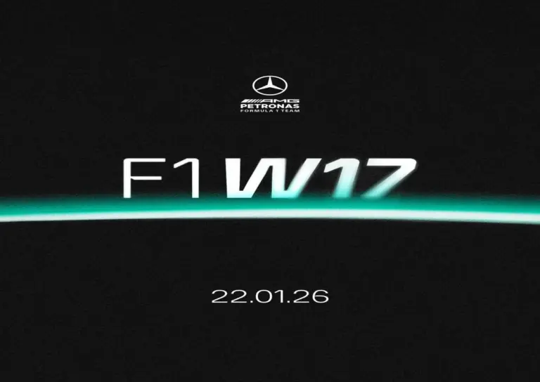 Mercedes ungkap tanggal perilisan livery W17 F1 2026 (@mercedesamgf1)