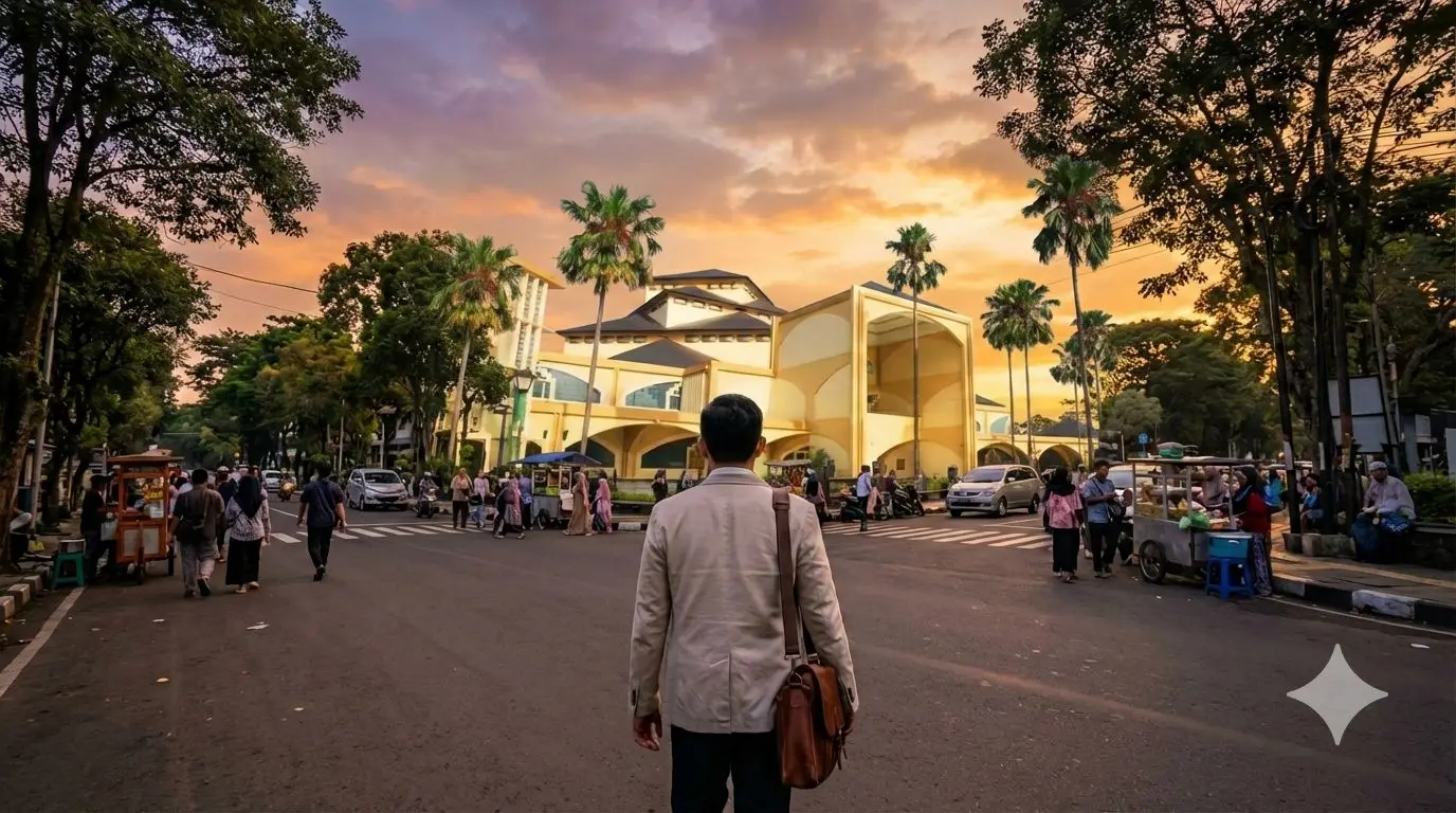 Ilustrasi Menunggu Buka Puasa 5 Ramadhan di Kota Bandung