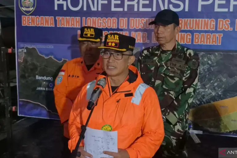 Status Tanggap Darurat Dihentikan, Basarnas Tetap Buka Pencarian Terbatas Korban Longsor Pasirlangu