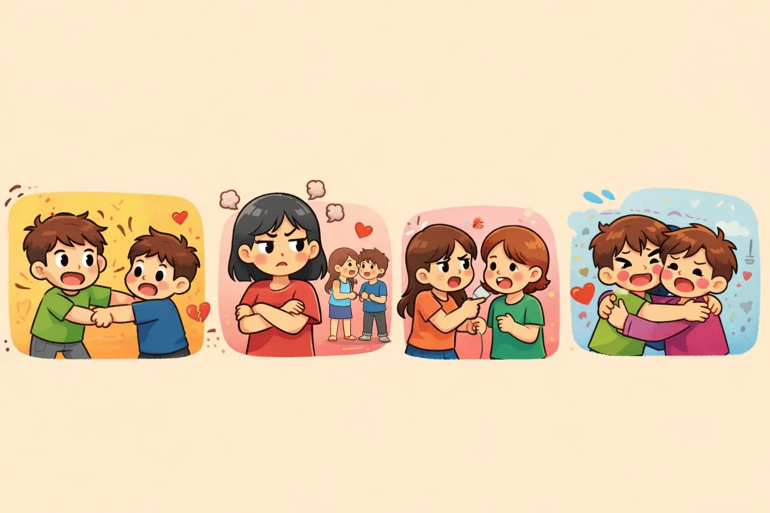 Ilustrasi: gambar teman posesif sumber : AI-generated