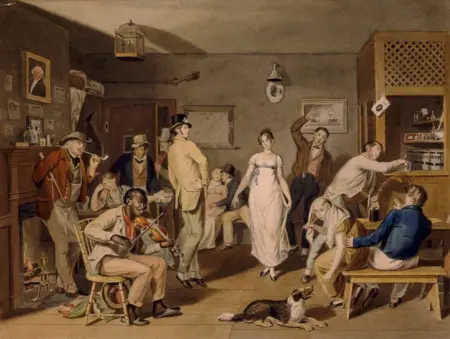 Ilustrasi restoran pertama di Paris yang dibuka abad ke 18 (Gastro Obscura)