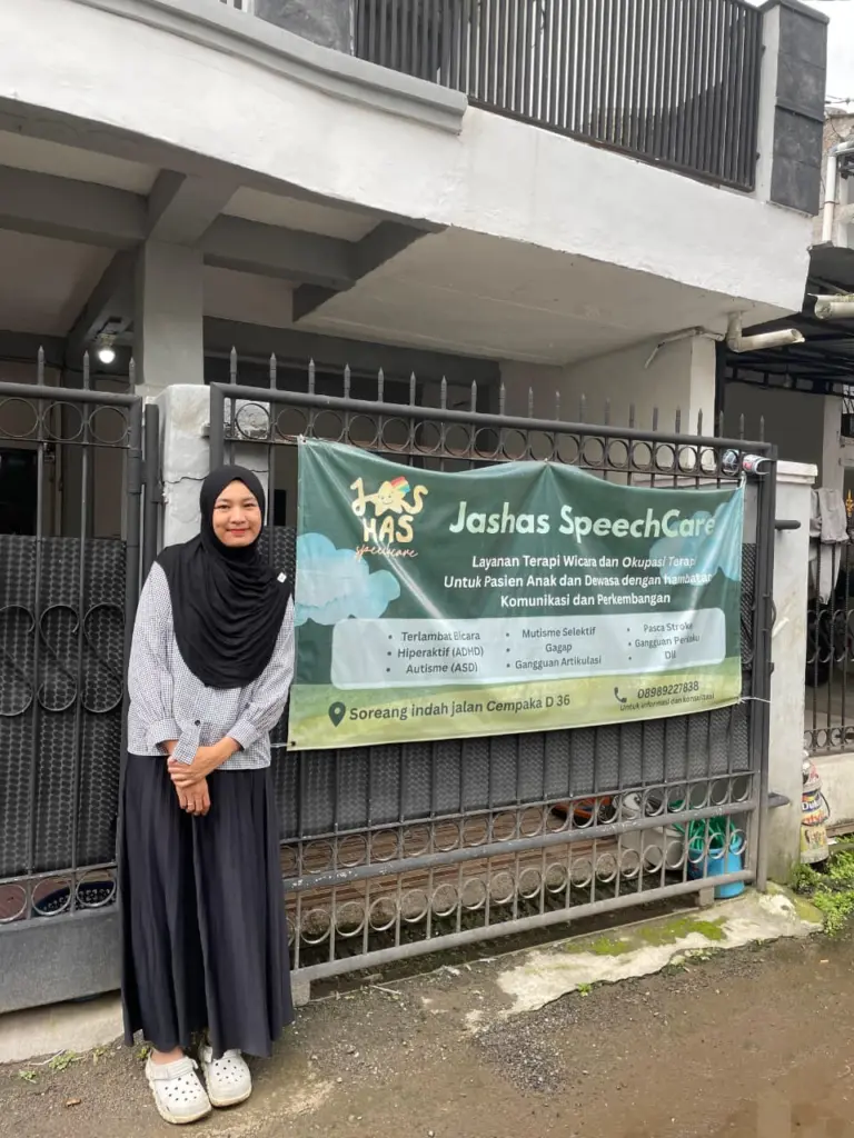 Jashas Speech Care, Klinik Terapi Wicara di Soreang yang Berawal dari Ruang Kecil di Rumah Pendiri klinik tersebut adalah Putri Andriani, lulusan D3 Terapi Wicara Politeknik Al-Islam Bandung