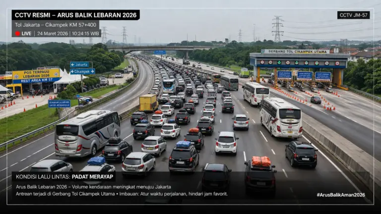 Cara Pantau Arus Balik Lebaran Lewat CCTV Resmi Secara Online Pantauan Arus Balik Cctv online (Ilustrasi: AI / DALL·E (OpenAI))
