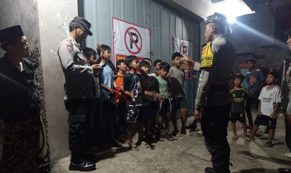 Respons Cepat Dumas WA Taros Kapolres, Polsek Tarogong Kidul Tertibkan Petasan di Malam Ramadan