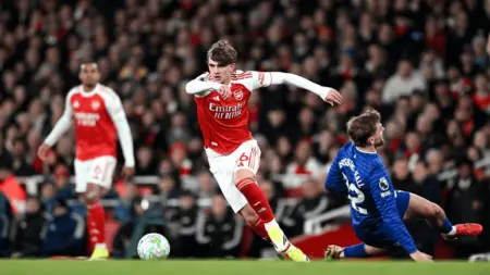 Resmi! Max Dowman Pecahkan Rekor 21 Tahun, Jadi Pencetak Gol Termuda Sejarah Premier League Max Dowman (16) saat mencetak gol ke gawang Everton. Ia masih tercatat sebagai siswa kelas 11 yang sedang bersiap ujian GCSE