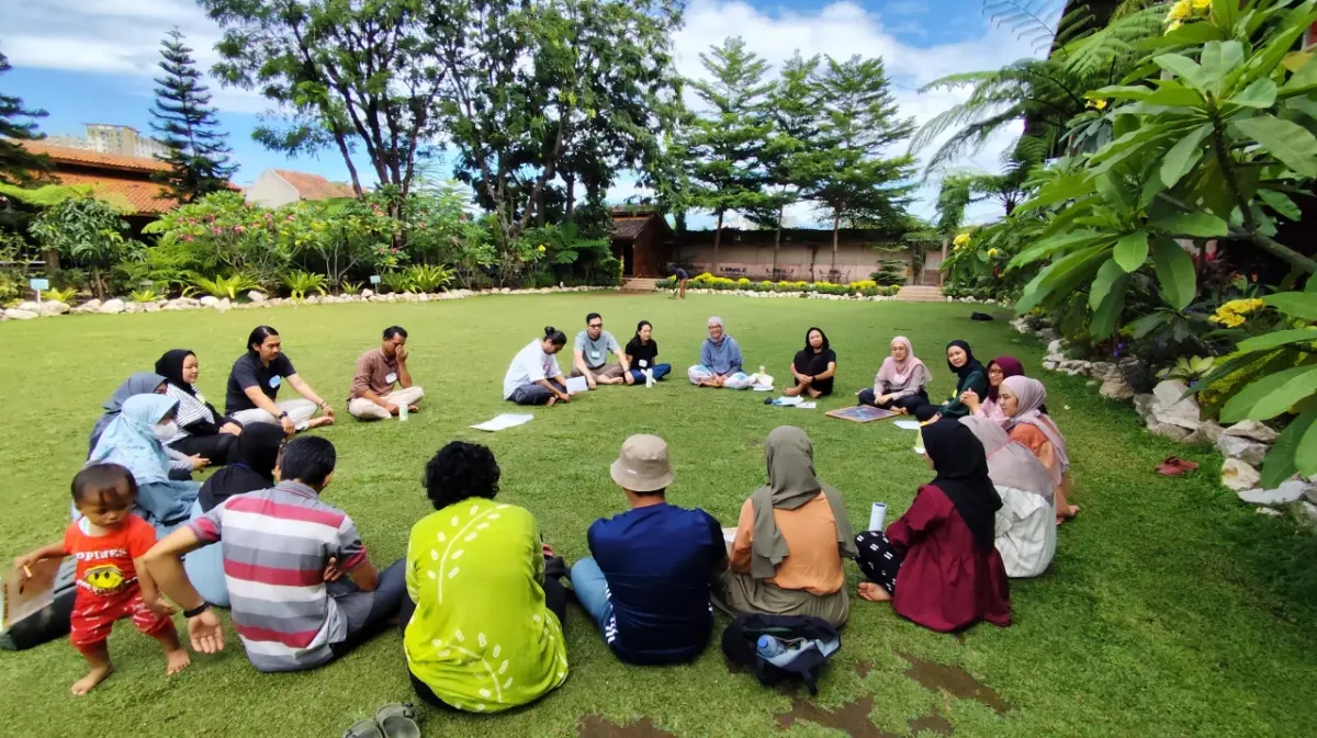 Salah satu kegiatan belajar bersama komunitas Jagad Alit Waldorf (Iwan/JA)