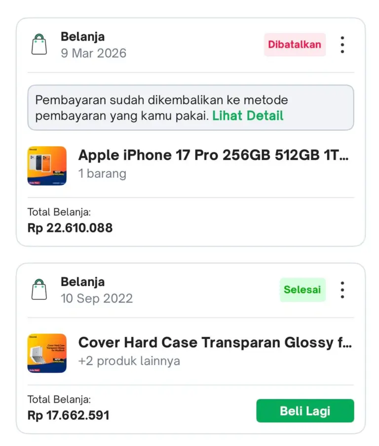 Akun Dibajak Tanpa Klik Link, Korban Kehilangan Akses Saat Beli iPhone 17 Pro di Tokopedia