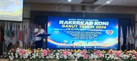 Rakerkab KONI Garut 2026 Matangkan Target 10 Besar Porprov Jawa Barat Rakerkab KONI Garut 2026 Matangkan Target 10 Besar Porprov Jawa Barat