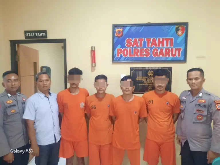 Polsek Cikajang Tangkap 4 Pelaku Penculikan dan Penganiayaan, Korban Alami Kekerasan Brutal