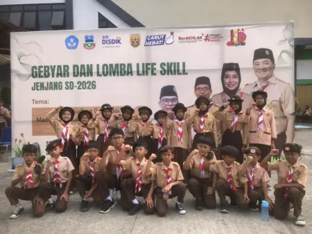 Buka Lomba Life Skill Jenjang SD, Sekda Garut: Upaya Bentuk Karakter Mandiri Melalui Gerakan Pramuka