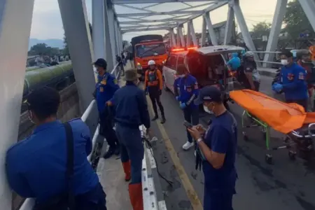 Kerangka Manusia Ditemukan di Bawah Jembatan Dayeuhkolot, Polisi Lakukan Penanganan