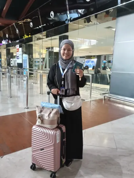 Santri Al-Mas’udiyah Cimahi, Najwa Nurul Millah, mengikuti forum internasional santri di Malaysia, Singapura, dan Thailand.