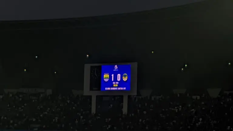 Skor akhir Persib Bandung vs PSIM Yogyakarta
