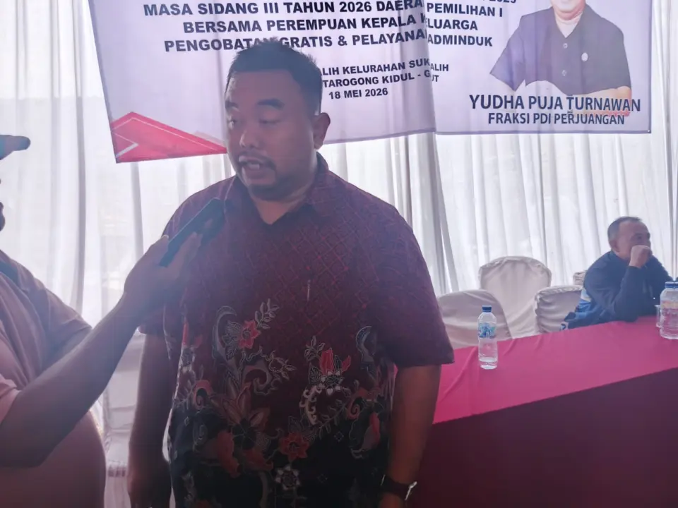 Anggota DPRD Kabupaten Garut dari Fraksi PDI Perjuangan, Yudha Puja Turnawan, melaksanakan reses masa sidang III di Kelurahan Sukagalih, Kecamatan Tarogong Kidul