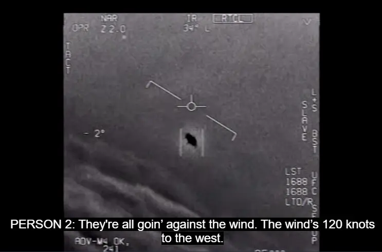 "GIMBAL" Pentagon UFO video, January 2015