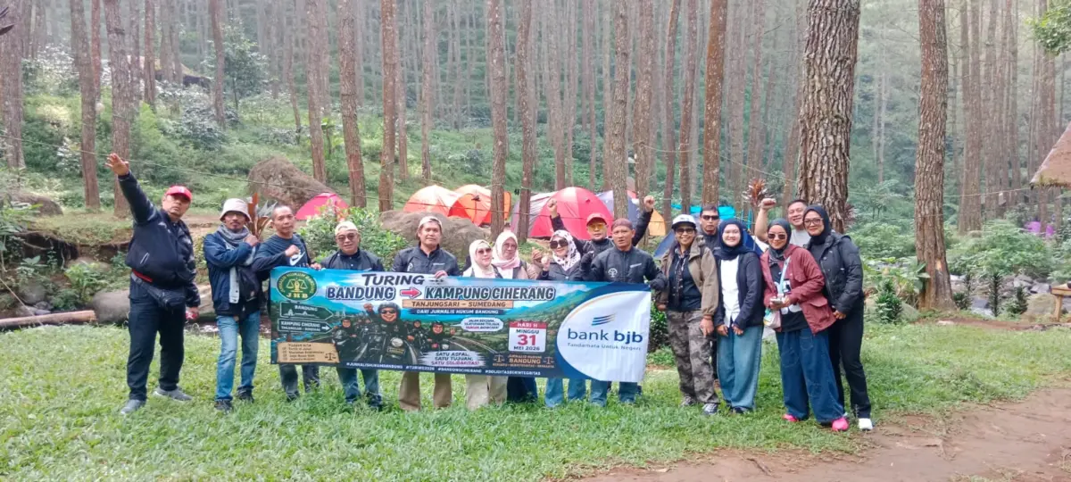 Anggota JHB di lokasi Kampung Wisata Ciherang, Minggu 31/5/2026