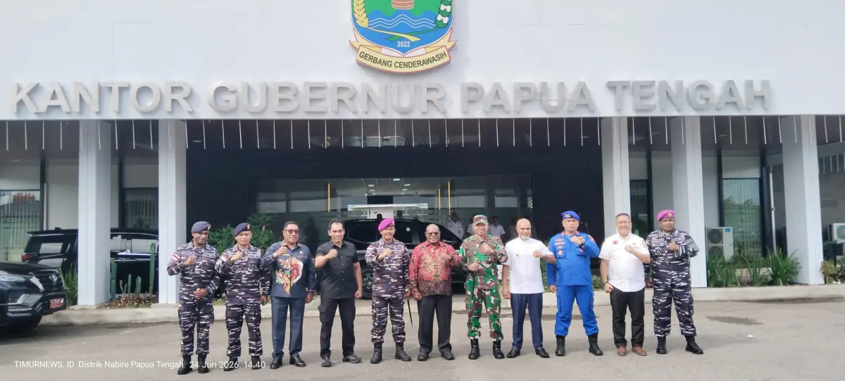 Dankodaeral X Perkuat Sinergi dengan Pemda Papua Tengah, Dorong Pembangunan Maritim dan SDM OAP
