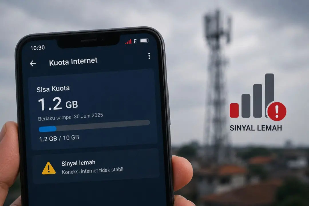 Ilustrasi Kuota Internet Sumber: AI
