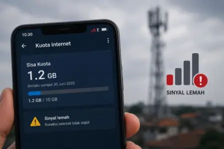 Ilustrasi Kuota Internet Sumber: AI