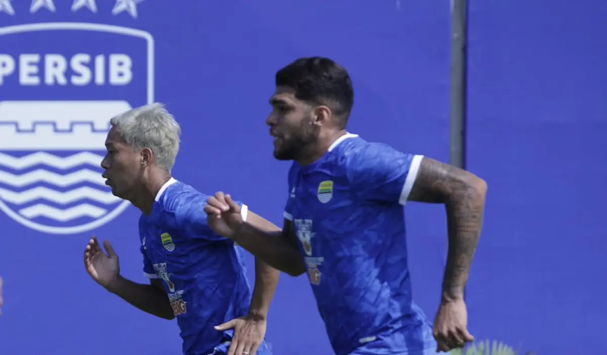 Pemain Persib Bandung saat sedang latihan jelang Piala Presiden 2026