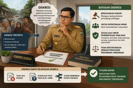 Pakar Unisba: Kepala Daerah Boleh Gunakan Diskresi, Asal Tetap Berpedoman pada Undang-Undang. Ilustrasi AI