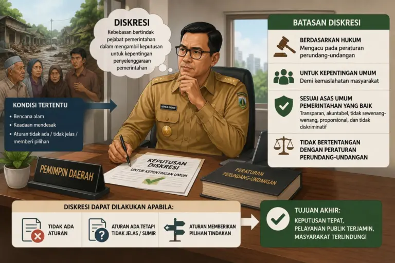 Pakar Unisba: Kepala Daerah Boleh Gunakan Diskresi, Asal Tetap Berpedoman pada Undang-Undang Pakar Unisba: Kepala Daerah Boleh Gunakan Diskresi, Asal Tetap Berpedoman pada Undang-Undang. Ilustrasi AI