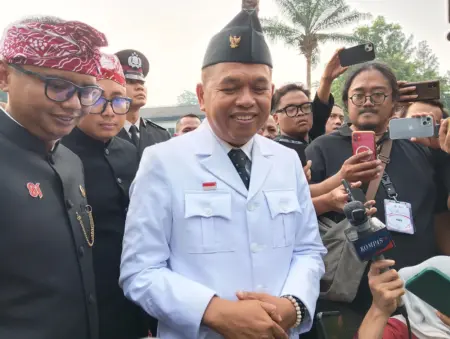 Gubernur Jawa Barat Dedi Mulyadi (Sarah/Koran Mandala)