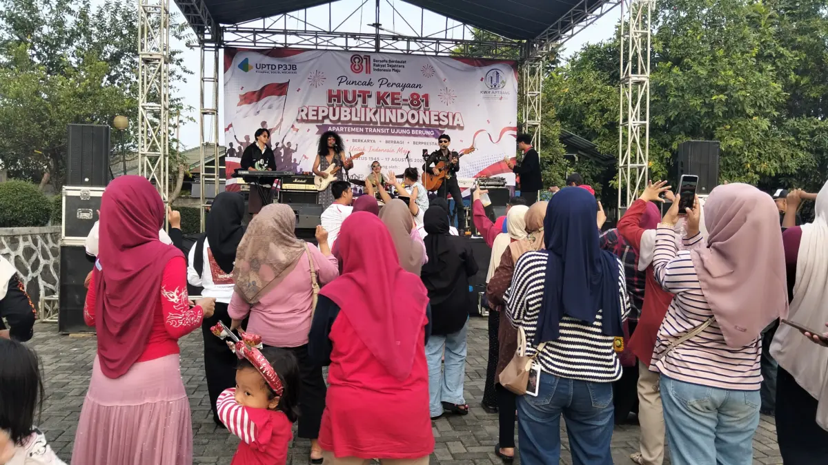 Penutupan HUT RI ke-81 di Apartemen Transit Ujungberung Berubah Jadi Pesta Rakyat, Band Lokal Bandung Bikin Suasana Pecah