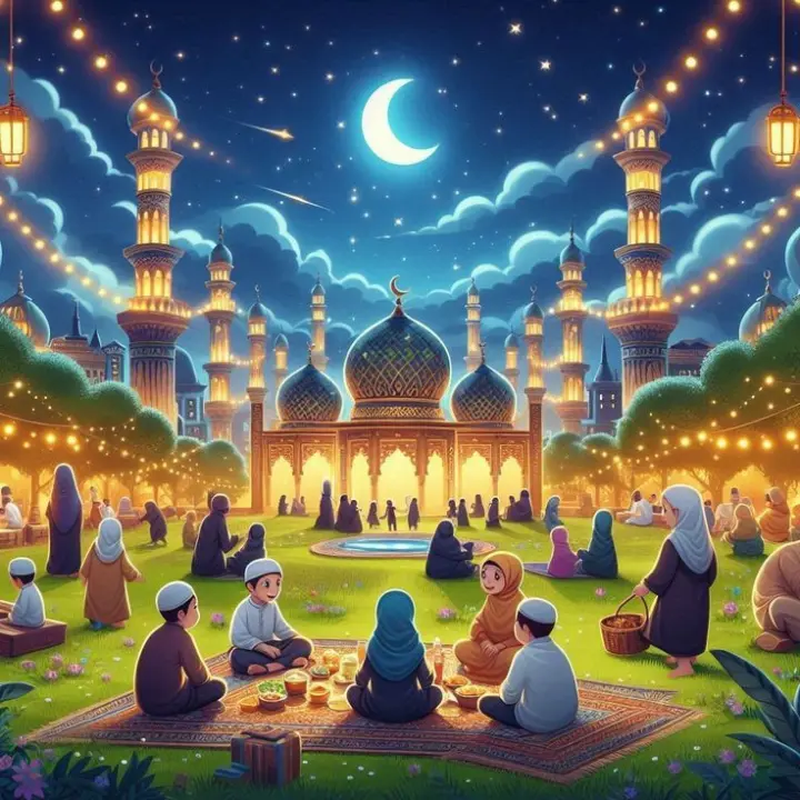 ilustrasi perayaan Maulid Nabi Muhammad Saw