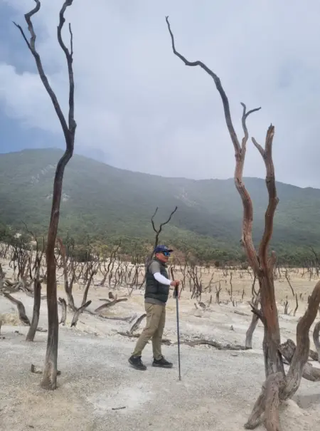 Hutan Mati Papandayan, Destinasi Eksotis Ramah Pendaki Pemula Hutan mati Gunung Papandayan Garut,Minggu (13/9/2026)