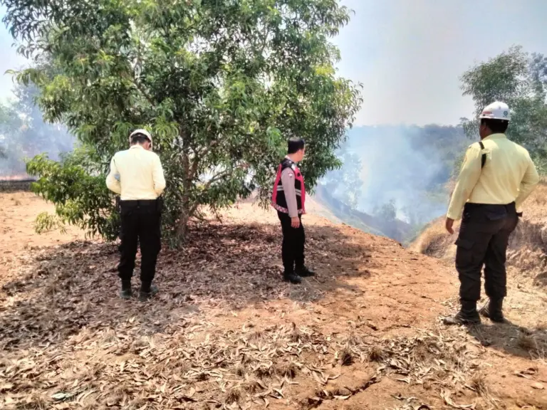 Lahan Kering di Hegarmanah Terbakar, Polisi Ingatkan Warga Waspada Kebakaran
