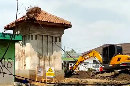 Gardu Listrik Era Belanda Tergeser Proyek Underpass Gatsu Cimahi