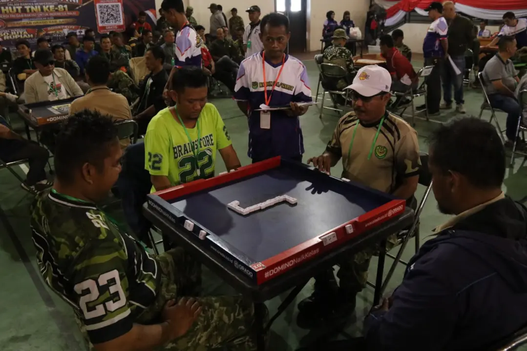 Sebanyak 160 peserta mengikuti Turnamen Domino Piala Panglima TNI di Garut, diikuti TNI, Polri, ASN, dan masyarakat umum. (Istimewa)