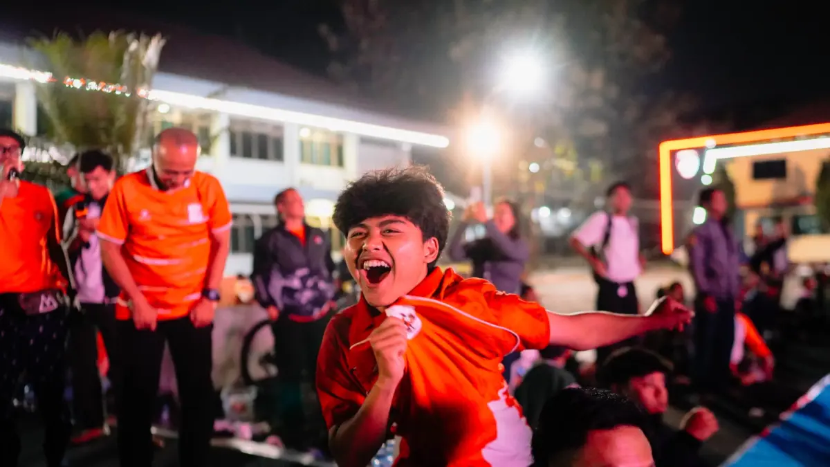 Nobar Final FIFA ASEAN Cup di Mapolres Garut Jadi Ajang Kebersamaan Polisi dan Masyarakat