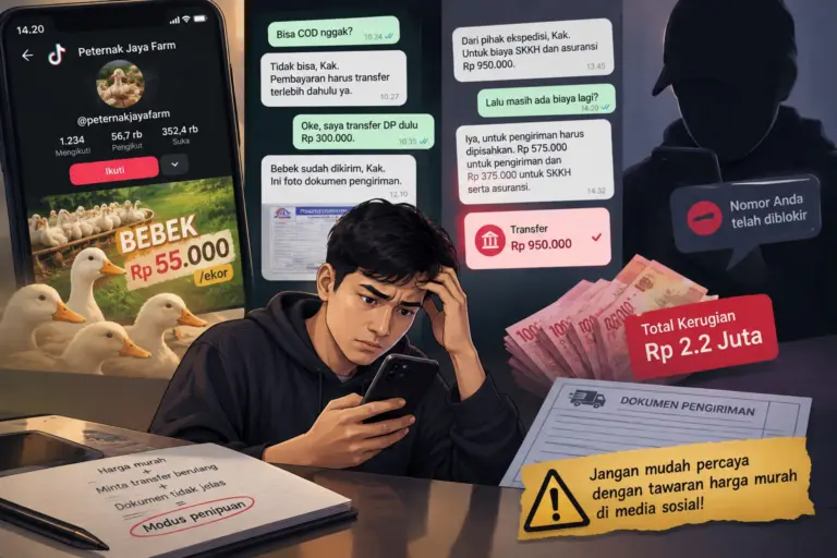 Modus Penipuan Berkedok Jual Beli Bebek Online, Korban Rugi Rp 2,2 Juta