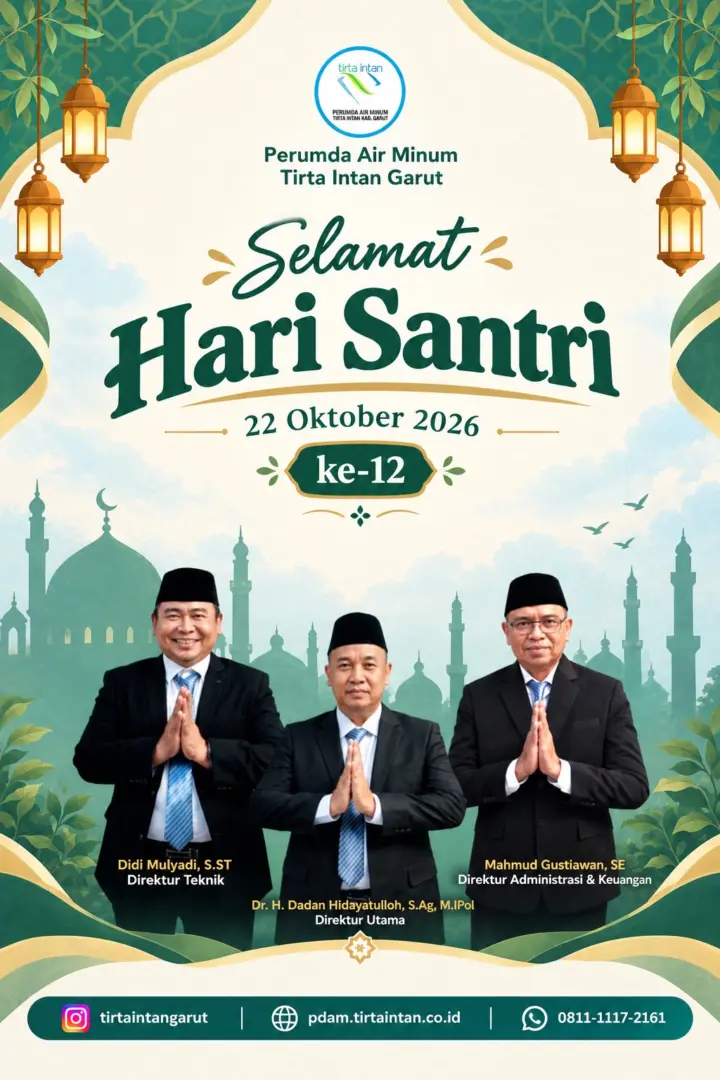 Perumda Tirta Intan Garut - Selamat Hari Santri 2026